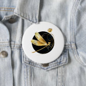 Goldene Libelle Button (Beispiel)