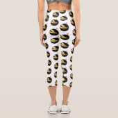 Goldene Libelle Capri Leggings (Rückseite)