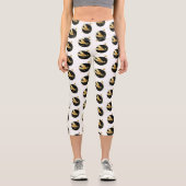 Goldene Libelle Capri Leggings (Vorderseite)