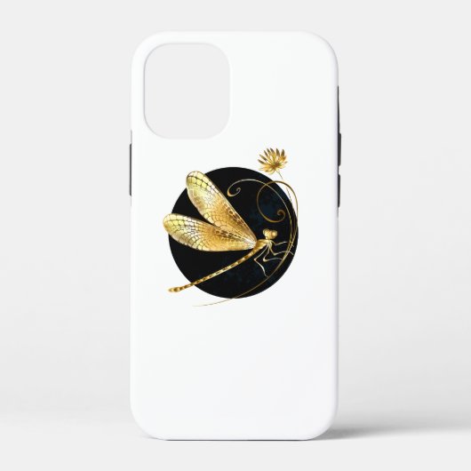 Goldene Libelle Case-Mate iPhone Hülle (Rückseite)