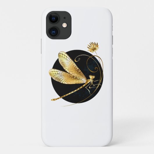 Goldene Libelle Case-Mate iPhone Hülle (Rückseite)