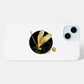 Goldene Libelle Case-Mate iPhone Hülle (Rückseite (Horizontal))