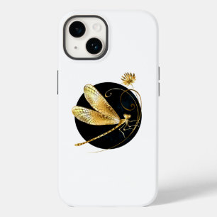 Goldene Libelle Case-Mate iPhone 14 Hülle