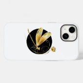 Goldene Libelle Case-Mate iPhone Hülle (Rückseite (Horizontal))