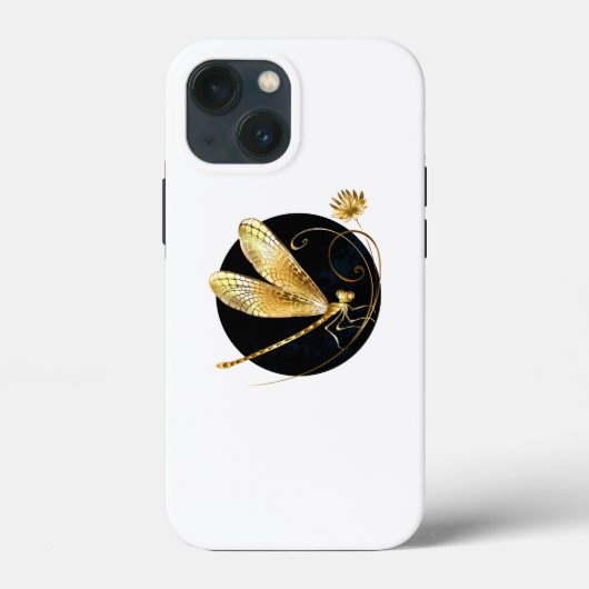 Goldene Libelle Case-Mate iPhone Hülle (Rückseite)