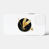 Goldene Libelle Case-Mate iPhone Hülle (Rückseite (Horizontal))