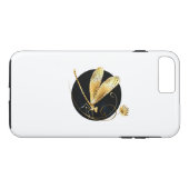 Goldene Libelle Case-Mate iPhone Hülle (Rückseite (Horizontal))