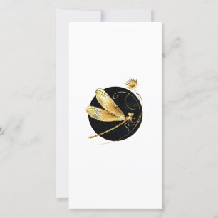 Goldene Libelle Dankeskarte