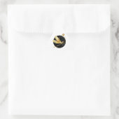 Goldene Libelle Dreieckiger Aufkleber (Tasche)