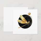 Goldene Libelle Feiertagskarte (Vorne/Hinten)