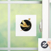 Goldene Libelle Fensteraufkleber (Zuhause)