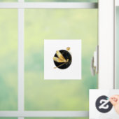 Goldene Libelle Fensteraufkleber (Zuhause)