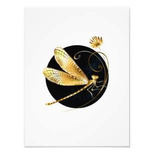 Goldene Libelle Fotodruck