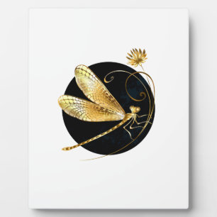 Goldene Libelle Fotoplatte
