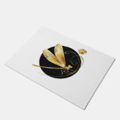 Goldene Libelle Fußmatte (Schrägansicht)