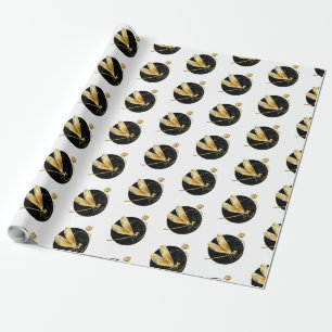 Goldene Libelle Geschenkpapier