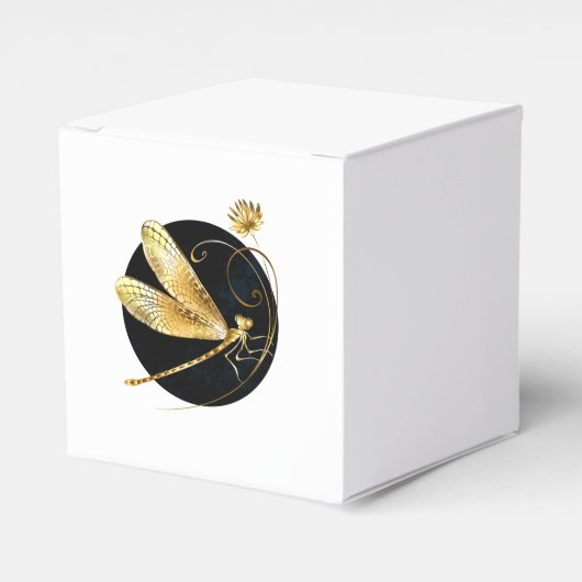 Goldene Libelle Geschenkschachtel (Vorderseite)