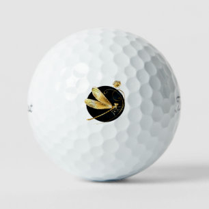Goldene Libelle Golfball