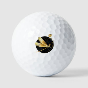 Goldene Libelle Golfball
