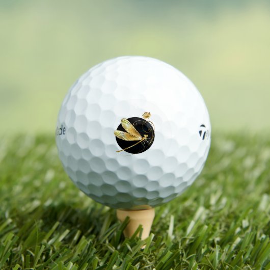 Goldene Libelle Golfball (Insitu T-Shirt)