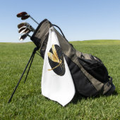Goldene Libelle Golfhandtuch (Gras)