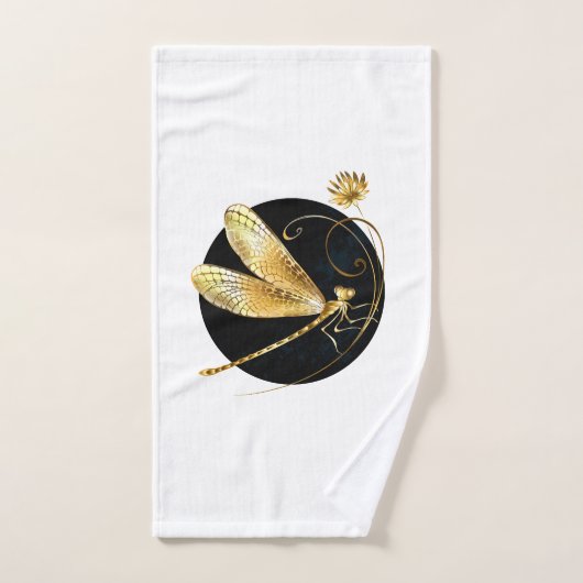 Goldene Libelle Handtuch (Handtuch)