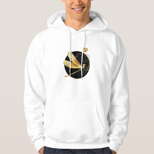 Goldene Libelle Hoodie (Vorderseite)