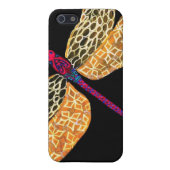 Goldene Libelle iPhone Hülle (Hinten)