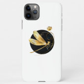 Goldene Libelle iPhone Hülle (Rückseite)