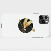 Goldene Libelle iPhone Hülle (Rückseite (Horizontal))