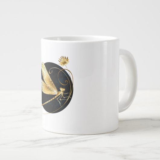 Goldene Libelle Jumbo-Tasse (Vorderseite Rechts)