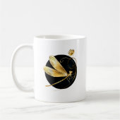Goldene Libelle Kaffeetasse (Links)