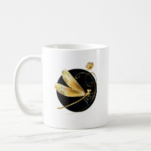 Goldene Libelle Kaffeetasse