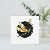 Goldene Libelle Karte (Stehend Vorderseite)