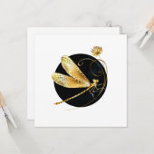 Goldene Libelle Karte (Vorderseite/Rückseite Beispiel)