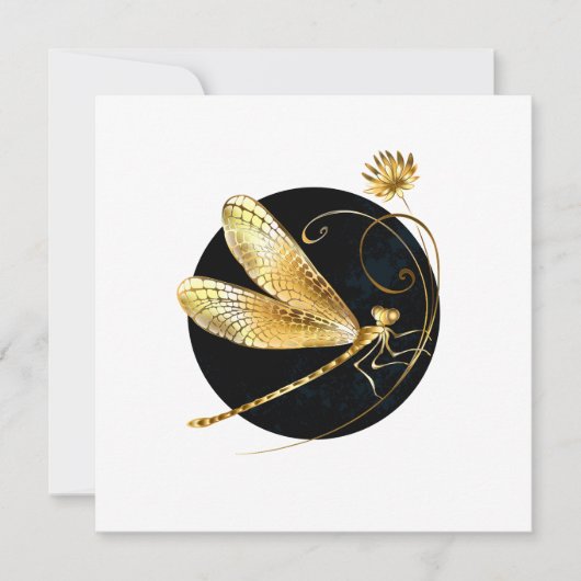 Goldene Libelle Karte (Vorderseite)
