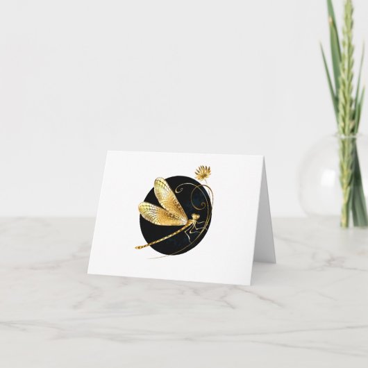 Goldene Libelle Karte (Vorderseite)