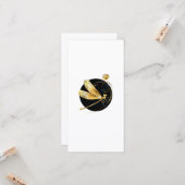 Goldene Libelle Karte (Vorderseite/Rückseite Beispiel)