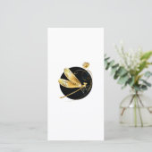 Goldene Libelle Karte (Stehend Vorderseite)