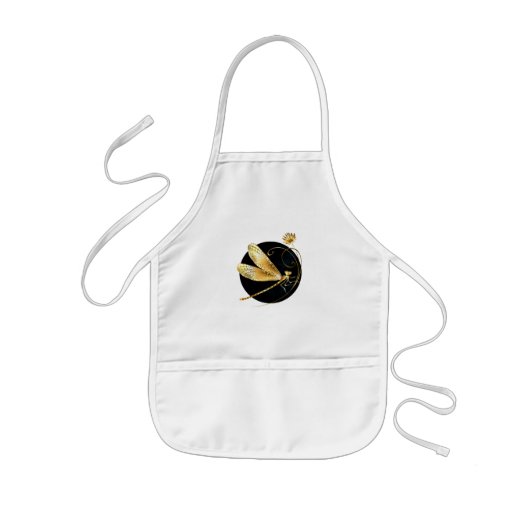 Goldene Libelle Kinderschürze (Vorne)