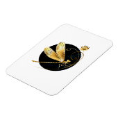 Goldene Libelle Magnet (Linke Seite)