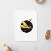 Goldene Libelle Mitteilungskarte (Vorderseite/Rückseite Beispiel)