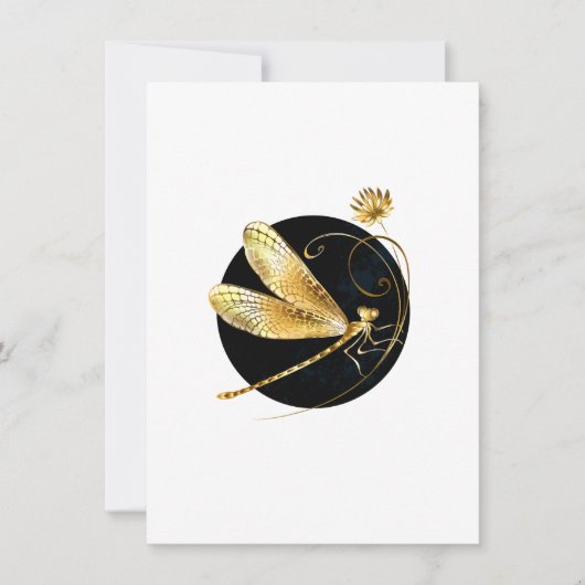 Goldene Libelle Mitteilungskarte (Vorderseite)