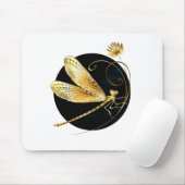 Goldene Libelle Mousepad (Mit Mouse)