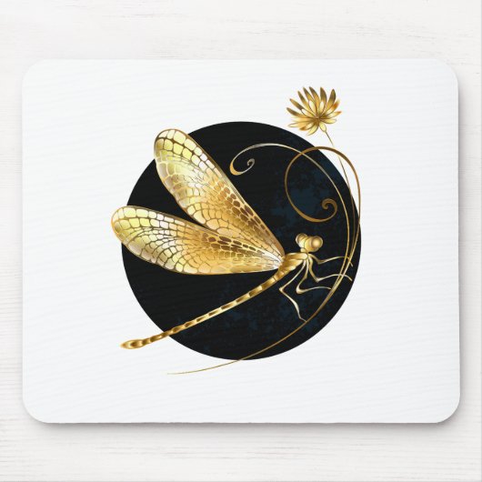 Goldene Libelle Mousepad (Vorne)