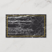 Goldene Libelle / Night Sky Business Card Visitenkarte (Rückseite)