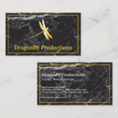Goldene Libelle / Night Sky Business Card Visitenkarte (Vorne/Hinten)