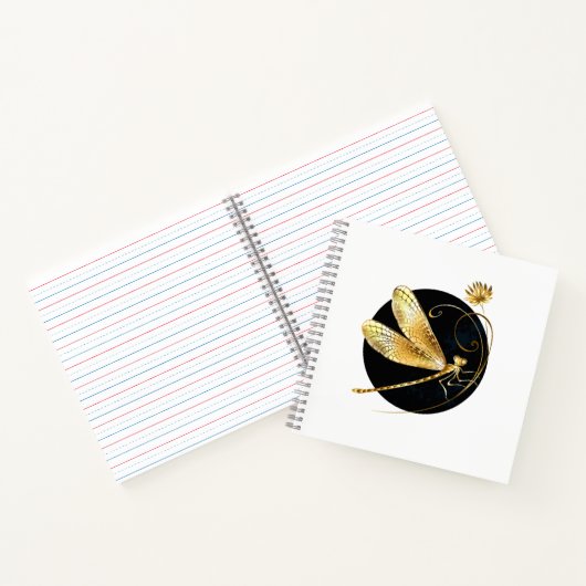 Goldene Libelle Notizblock (Innenseite)