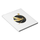 Goldene Libelle Notizblock (angewinkelt)