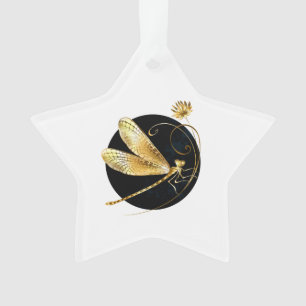 Goldene Libelle Ornament